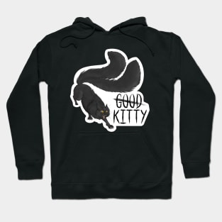 G̶o̶o̶d̶ Kitty Die-cut Long Hair Red-Gold Eyes Hoodie